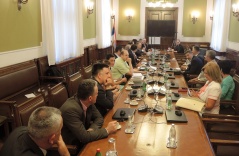 30 July 2014 The members of the Parliamentary Friendship Group with Bosnia and Herzegovina in meeting with the Bosnia and Herzegovina Ambassador in Belgrade 